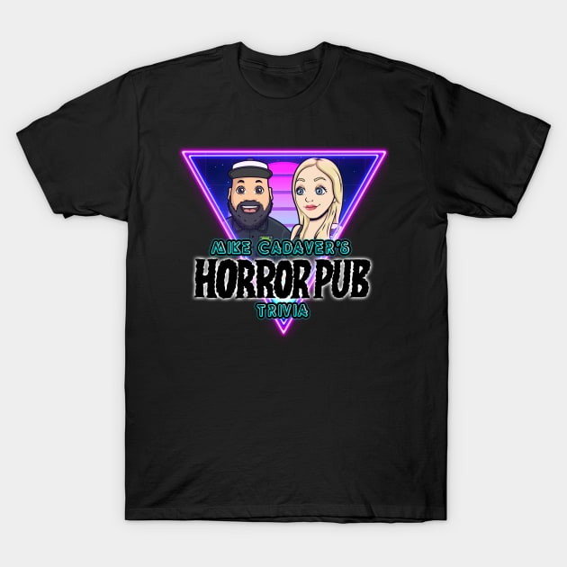 Mike Cadaver's Horror Pub Trivia Alt Logo T-Shirt by The Corpse Collective